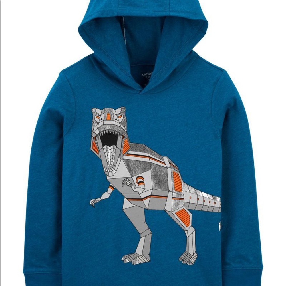 Carter’s Dinosaur Hooded Jersey Tee